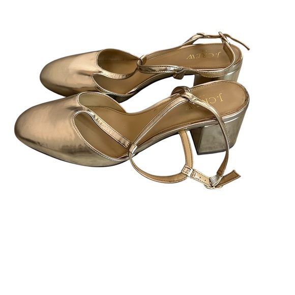 J. Crew Gold Women's Heels size 9 - Picture 1 of 5